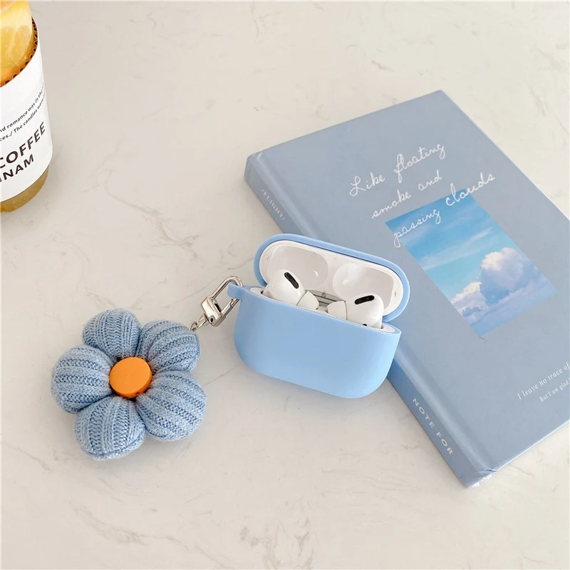 Solid Color Silicone Protect Case Cover for AirPods 1/2/3 Pro Bluetooth Earphone Protector Case Charging Box with Daisy Pendant
Solid Color Silicone Protect Case Cover for AirPods 1/2/3 Pro Bluetooth Earphone Protector Case Charging Box with Daisy Pendant