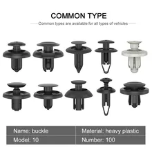 100pcs Plastic Fastener Clips Black Grey No Damage To Vehicle Weatherroof Light Weight Interior Accessories Automobiles Parts
100pcs Plastic Fastener Clips Black Grey No Damage To Vehicle Weatherroof Light Weight Interior Accessories Automobiles Parts