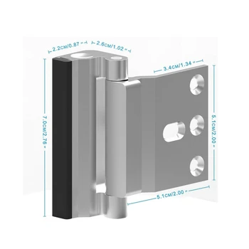 New 1Pcs Upgraded Security Defender Home Door Reinforcement Lock Withstand 800 Lbs - Silver
New 1Pcs Upgraded Security Defender Home Door Reinforcement Lock Withstand 800 Lbs - Silver