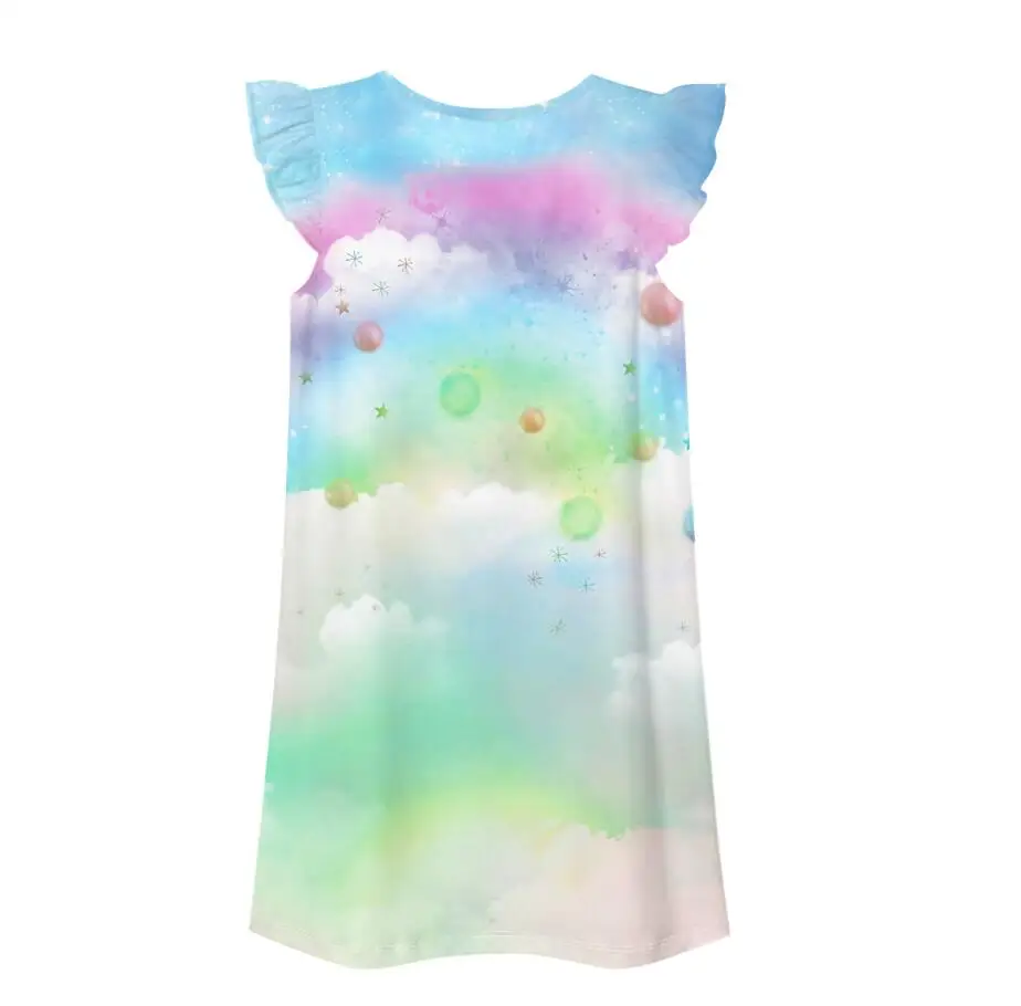 Princess Rainbow Unicorn Summer Dress Princess Rainbow Unicorn Summer Dress