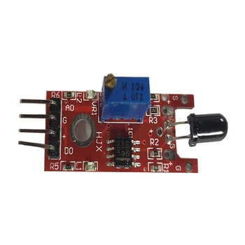 4Pin Flame Sensor Module IR Sensor Detector Smart Electronics For Temperature Detecting Suitable For Arduino Diy Starter Kit
4Pin Flame Sensor Module IR Sensor Detector Smart Electronics For Temperature Detecting Suitable For Arduino Diy Starter Kit