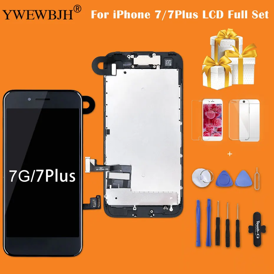 Test AAA LCD For iPhone 7 7 Plus Display Full Set Digitizer Assembly 3D Touch Screen Replacement +Front Camera+Earpiece Speaker
Test AAA LCD For iPhone 7 7 Plus Display Full Set Digitizer Assembly 3D Touch Screen Replacement +Front Camera+Earpiece Speaker