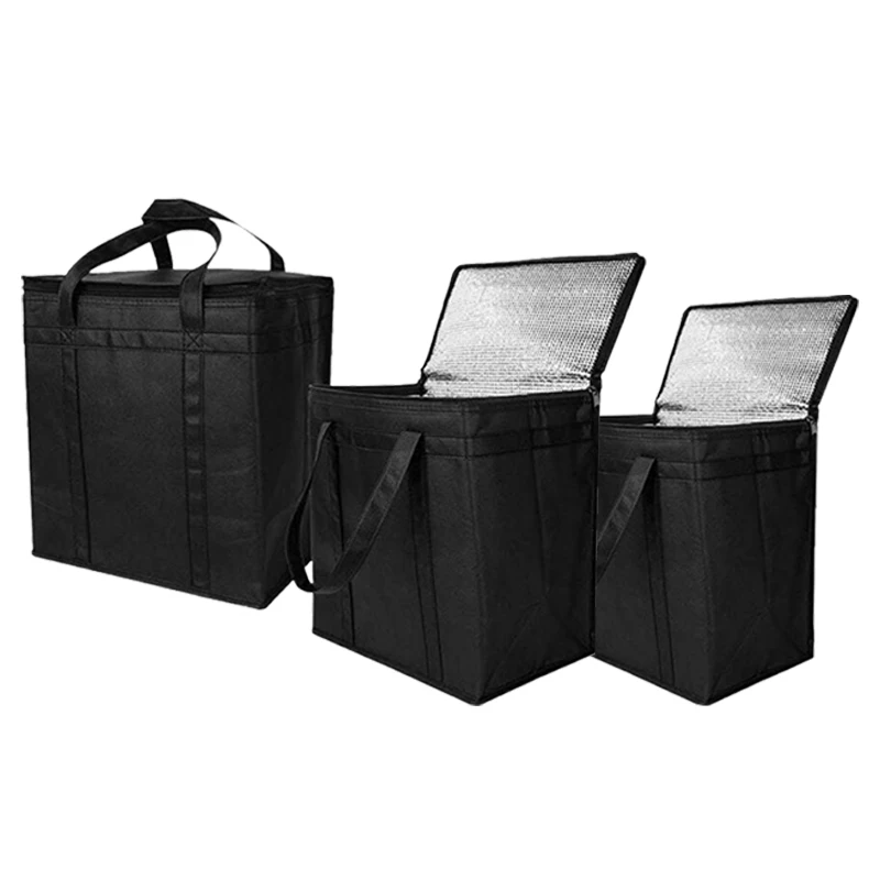 

Big deal 3Pack Insulated Reusable Grocery Bag Food Delivery Bag with Dual Zipper