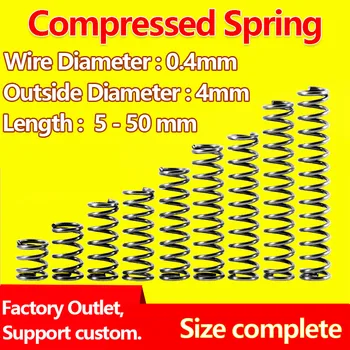 Pressure Spring Return Spring Compressed Spring Release Spring Spot Goods Wire Diameter 0.4mm, Outer Diameter 4mm 
Pressure Spring Return Spring Compressed Spring Release Spring Spot Goods Wire Diameter 0.4mm, Outer Diameter 4mm