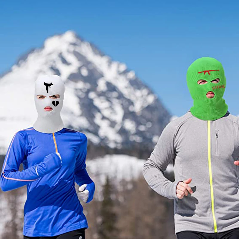 Fashion 3 Holes Winter Ski Mask Warm UniBalaclava Mask Hat Full Face