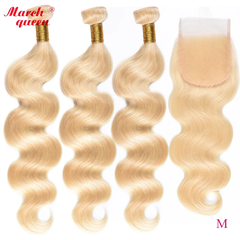 Marchqueen 613 Honey Blonde Bundles with closure Medium Ratio Brazilian Body Wave With Closure Remy Human Hair Weave Blonde
Marchqueen 613 Honey Blonde Bundles with closure Medium Ratio Brazilian Body Wave With Closure Remy Human Hair Weave Blonde