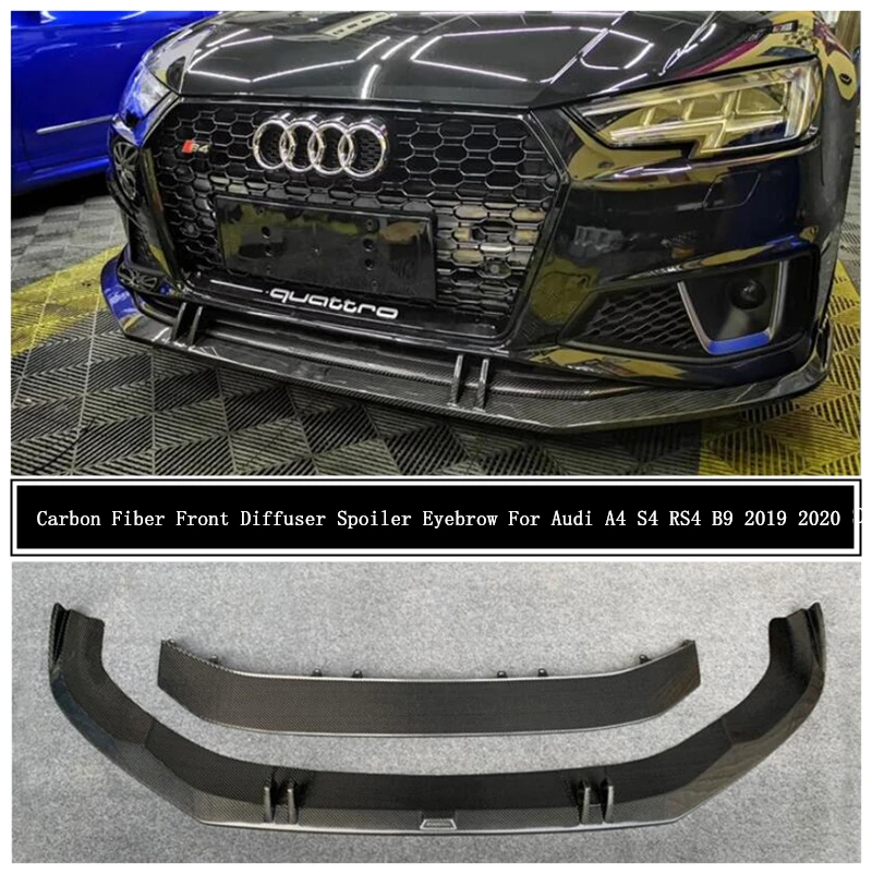 Диффузор для переднего бампера Audi A4 S4 RS4 B9 2019 2020 из углеродного волокна, спойлер для губ, декоративная полоса, аксессуары высокого качества для бровей
Диффузор для переднего бампера Audi A4 S4 RS4 B9 2019 2020 из углеродного волокна, спойлер для губ, декоративная полоса, аксессуары высокого качества для бровей