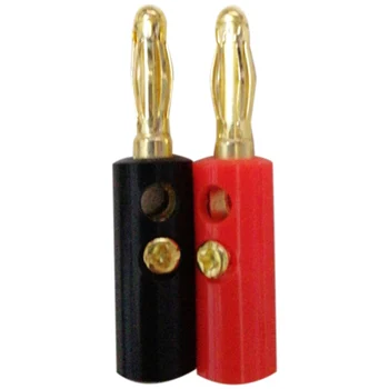 100Pcs 4mm Banana Plug Gold Plated Red + Black Lenth 40mm 
100Pcs 4mm Banana Plug Gold Plated Red + Black Lenth 40mm