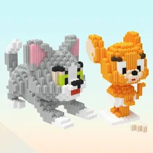 Kitten and Mouse Assembled Building Blocks Cartoon DIY Mini Model Building Blocks Cute Animal Bricks and Stones Children's Toys
Kitten and Mouse Assembled Building Blocks Cartoon DIY Mini Model Building Blocks Cute Animal Bricks and Stones Children's Toys