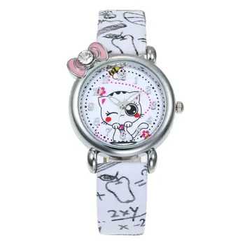 New Cartoon Children Cat Watch Girls Watch Clock Luxury Brand Children Leather Strap Watches Kids Wristwatch Best Gift relojes 
New Cartoon Children Cat Watch Girls Watch Clock Luxury Brand Children Leather Strap Watches Kids Wristwatch Best Gift relojes