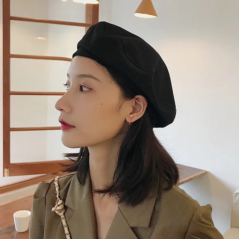 Beret Women's Winter Sheep Wool Black And White with Pattern INS Octagonal Cap Subnet Red Autumn And Winter Korean-style England
Beret Women's Winter Sheep Wool Black And White with Pattern INS Octagonal Cap Subnet Red Autumn And Winter Korean-style England