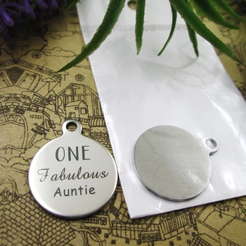 10pcs--"one fabulous auntie"stainless steel charms 5 styles for choosing DIY Charms for necklace bracelets
10pcs--"one fabulous auntie"stainless steel charms 5 styles for choosing DIY Charms for necklace bracelets