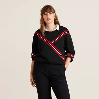 Plus Size New Warm Women Plush Sweatshirt Stitching Long Sleeve Patchwork Pullover Tops Sweatshirt Jumper
Plus Size New Warm Women Plush Sweatshirt Stitching Long Sleeve Patchwork Pullover Tops Sweatshirt Jumper