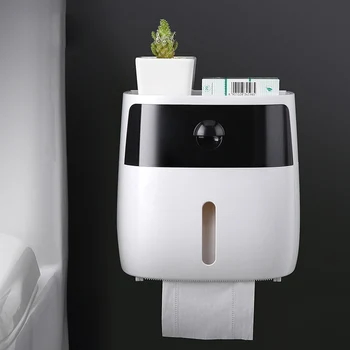 Toilet Paper Holder Wall Mounted Paper Tissue Dispenser Multi-function Plastic Bath Paper Holder Storage Toilet Paper Holder
Toilet Paper Holder Wall Mounted Paper Tissue Dispenser Multi-function Plastic Bath Paper Holder Storage Toilet Paper Holder