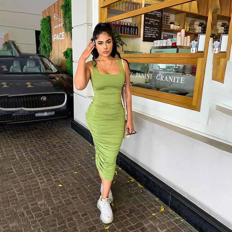 ruched midi dress16