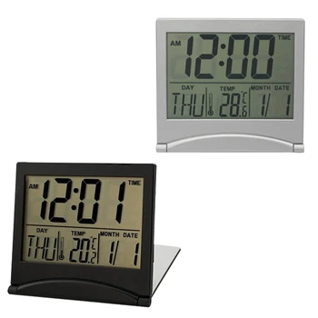 Digital Thermometer Calendar Folding LCD Digital Alarm Clock Desk Table Weather Desk Temperature Ectronic Household Mini Clock
Digital Thermometer Calendar Folding LCD Digital Alarm Clock Desk Table Weather Desk Temperature Ectronic Household Mini Clock