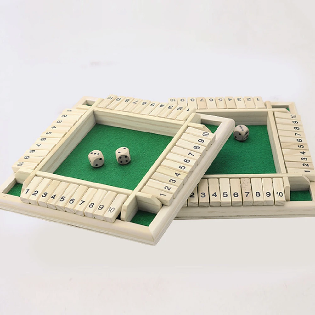 Deluxe Four Sided 10 Numbers Shut The Box Board Game Set Dice Party Club Drinking Games For Adults Families Table Board Game
Deluxe Four Sided 10 Numbers Shut The Box Board Game Set Dice Party Club Drinking Games For Adults Families Table Board Game