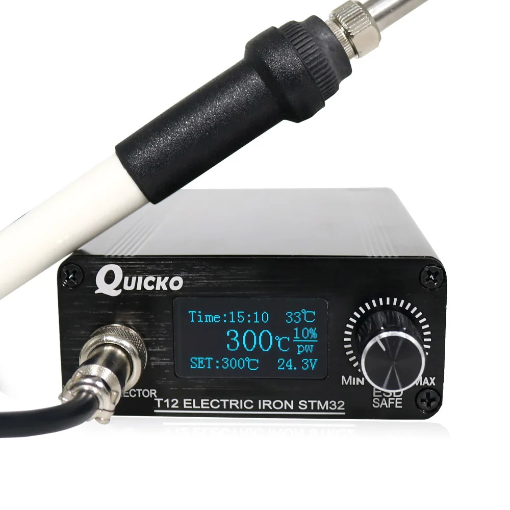 T12-STM32 lead-free soldering station 6-core special soldering station multi-function 1.3-inch large screen
T12-STM32 lead-free soldering station 6-core special soldering station multi-function 1.3-inch large screen