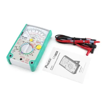 Proskit MT-2017 AC/DC Analog Graph Pointer Multimeter Ammeter Resistance Capacitance Diode Volt Amp Ohm hFE LED Meter
Proskit MT-2017 AC/DC Analog Graph Pointer Multimeter Ammeter Resistance Capacitance Diode Volt Amp Ohm hFE LED Meter