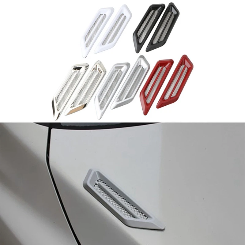 New Plastic Chrome Car Air Flow Fender Side Vent Car air inlet shark gill air inlet fake air outlet car sticker Accessories
New Plastic Chrome Car Air Flow Fender Side Vent Car air inlet shark gill air inlet fake air outlet car sticker Accessories