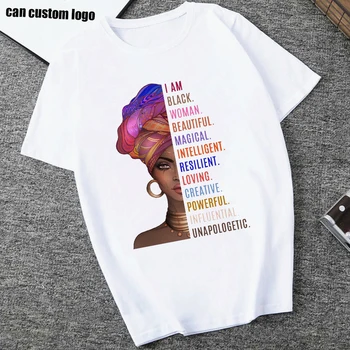 Melanin Woman T Shirt Summer Women T-shirts Black African Girl Print Tshirt Femme Tee Shirt Tops Harajuku Female Clothes Lady
Melanin Woman T Shirt Summer Women T-shirts Black African Girl Print Tshirt Femme Tee Shirt Tops Harajuku Female Clothes Lady