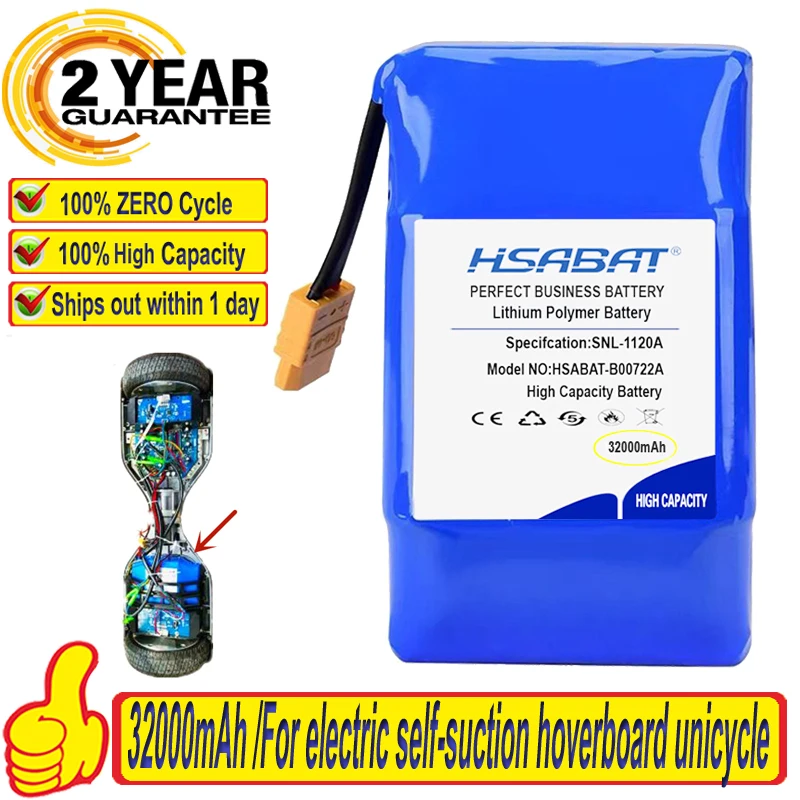 Аккумулятор 10S2P 100% мА · ч для электрического самовсасывающего гироскутера в