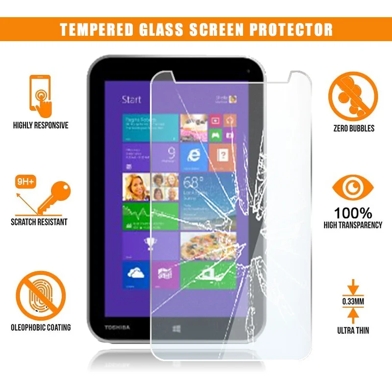 For Toshiba Encore WT8-A-102 8.0" Tablet Tempered Glass Screen Protector Scratch Resistant Anti-fingerprint Film Cover
For Toshiba Encore WT8-A-102 8.0" Tablet Tempered Glass Screen Protector Scratch Resistant Anti-fingerprint Film Cover