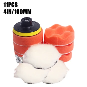 Corrugated Sponge Wool 11pcs/set 4'' Car Care Buffering Pads M10 Connecting Rod Thread Drill Sponge Pad Flat Polishing Plate Kit
Corrugated Sponge Wool 11pcs/set 4'' Car Care Buffering Pads M10 Connecting Rod Thread Drill Sponge Pad Flat Polishing Plate Kit