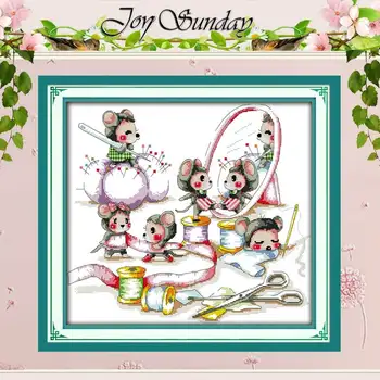 Little Mouse Tailor Patterns Counted Cross Stitch 11CT 14CT Cross Stitch Sets Chinese Cross-stitch Kits Embroidery Needlework
Little Mouse Tailor Patterns Counted Cross Stitch 11CT 14CT Cross Stitch Sets Chinese Cross-stitch Kits Embroidery Needlework