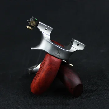 High Quality Hunting Slingshot Stainless Steel Head Catapult with Aim Wood Handle Shooting with Flat Rubber Band Precise Sling
High Quality Hunting Slingshot Stainless Steel Head Catapult with Aim Wood Handle Shooting with Flat Rubber Band Precise Sling