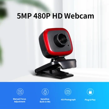 Web USB Camera with Microphone HD 480P USB Webcam PC Camera Clear Web Cam Camera for Gaming PC Laptop Desktop Computer
Web USB Camera with Microphone HD 480P USB Webcam PC Camera Clear Web Cam Camera for Gaming PC Laptop Desktop Computer
