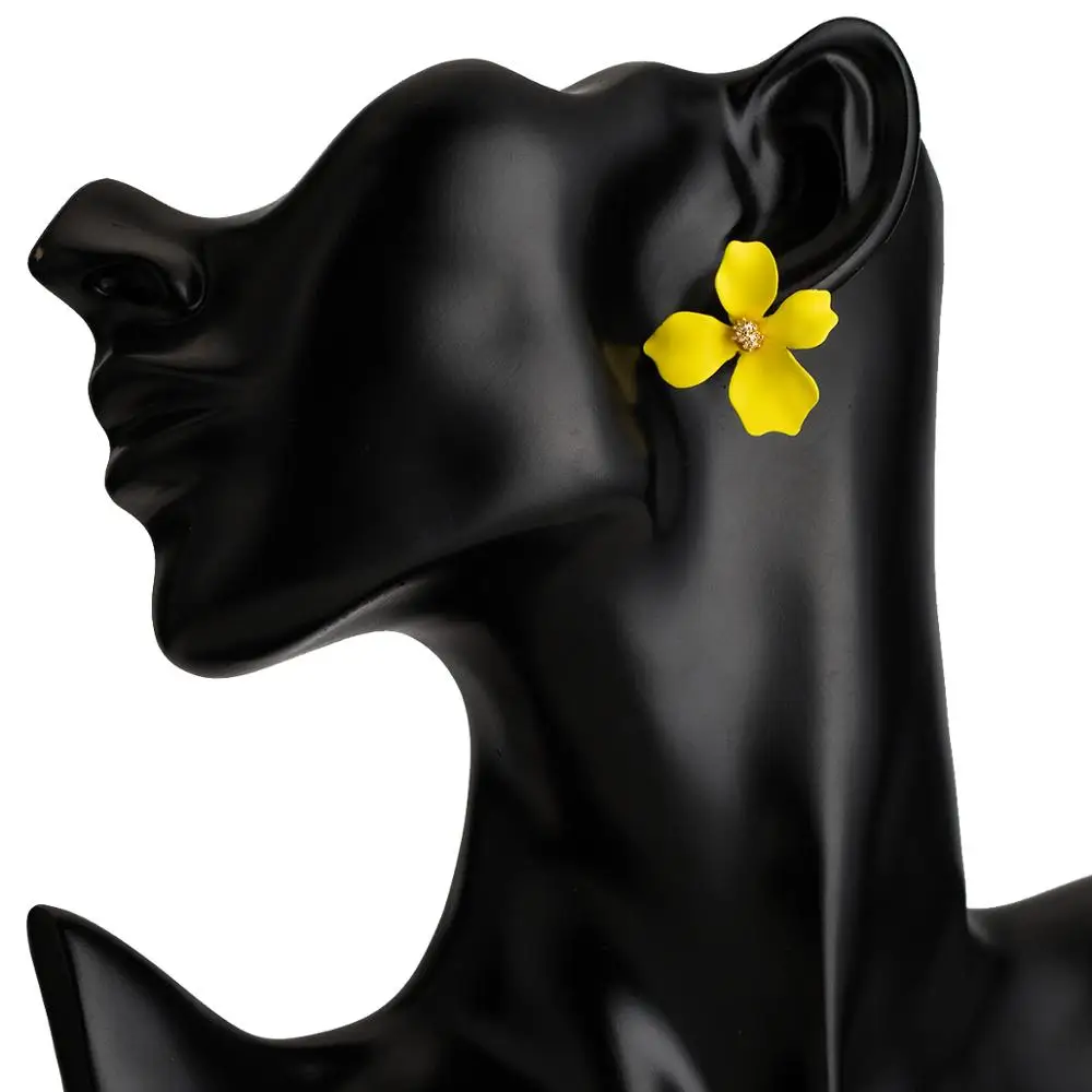 2019 Fashion Woman Jewelry European Style Simple Metal Drop Oil Flower Earrings Bohemian Popular Personality Stud Earrings 
2019 Fashion Woman Jewelry European Style Simple Metal Drop Oil Flower Earrings Bohemian Popular Personality Stud Earrings