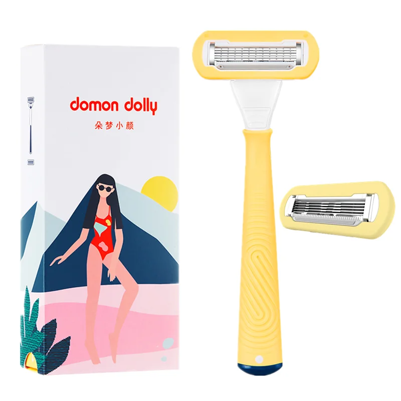 NEW Beauty Female Safety Razor Blade Shaving For Women 5 Layer High Quality Blade Shaver Razor Blades Replacemen with 2 Blades
NEW Beauty Female Safety Razor Blade Shaving For Women 5 Layer High Quality Blade Shaver Razor Blades Replacemen with 2 Blades