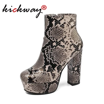 Women Platform Snake Ankle Boots Thick High Heel Winter Boots For Women Side Zipper Round Toe White Nude Women Chelsea Booties
Women Platform Snake Ankle Boots Thick High Heel Winter Boots For Women Side Zipper Round Toe White Nude Women Chelsea Booties
