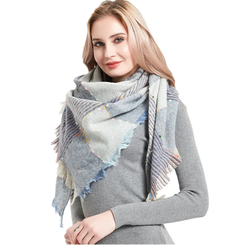 2020 Autumn & Winter New Style Scarf Tonglu Manufacturers Ribbon Large Grid Bristles Triangular Binder Scarf WOMEN'S Shawl
2020 Autumn & Winter New Style Scarf Tonglu Manufacturers Ribbon Large Grid Bristles Triangular Binder Scarf WOMEN'S Shawl
