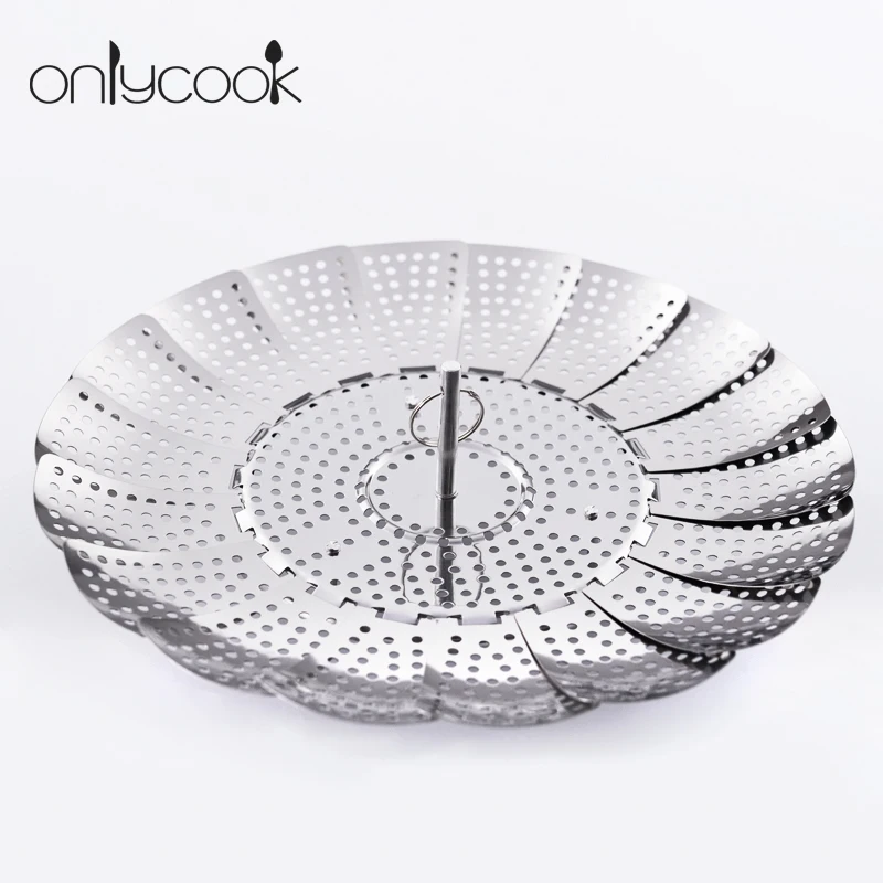 Stainless Steel Steaming Rack Retractable Fruit Basket Folding Multifunctional Storage Tray
Stainless Steel Steaming Rack Retractable Fruit Basket Folding Multifunctional Storage Tray