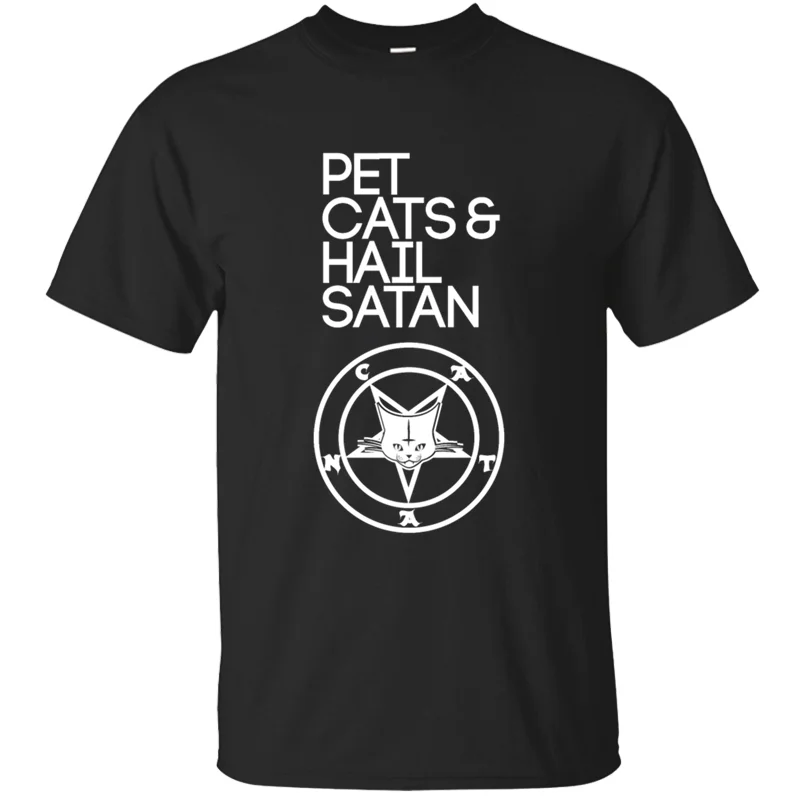 Printed Building Pet Cats And Hail Satan T Shirt Man Army Green Tee Shirt Crazy Harajuku Plus Size 3xl 4xl 5xl
Printed Building Pet Cats And Hail Satan T Shirt Man Army Green Tee Shirt Crazy Harajuku Plus Size 3xl 4xl 5xl