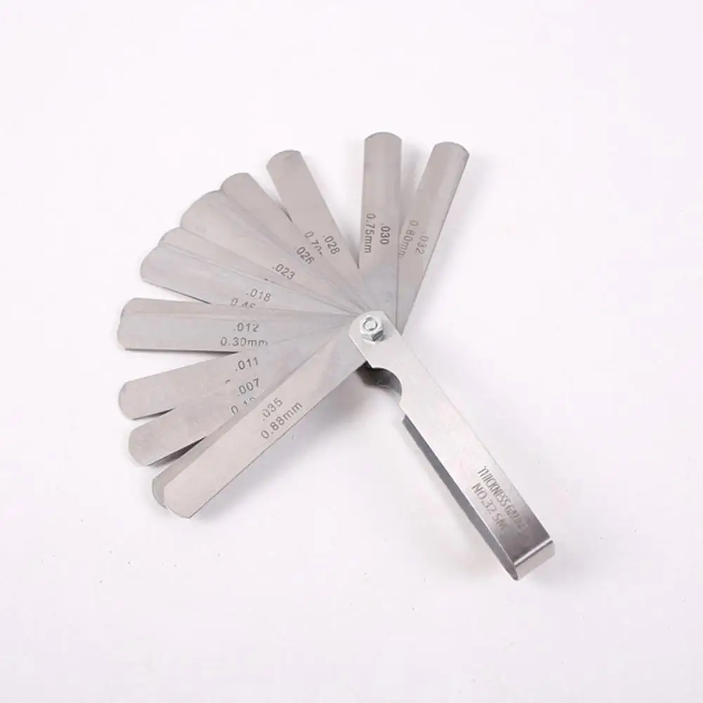 Guitar Feeler Gauge Set Bass Metric Imperial Measure Tune Up Gap Thickness Tool Instrument Accessary
Guitar Feeler Gauge Set Bass Metric Imperial Measure Tune Up Gap Thickness Tool Instrument Accessary