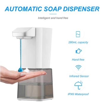 280mL Automatic Soap Dispenser Alcohol Spray Dispenser Infrared Touchless Soap Dispenser Auto Gel Dispenser Hand Soap Dispenser
280mL Automatic Soap Dispenser Alcohol Spray Dispenser Infrared Touchless Soap Dispenser Auto Gel Dispenser Hand Soap Dispenser