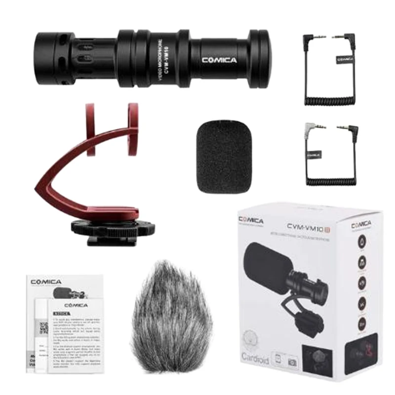 FFYY-COMICA CVM-VM10II Video Recording Mic on Camera / Phone Micro-phone for Canon Nikon Sony DSLR Camcorder for IPhone Samsung
FFYY-COMICA CVM-VM10II Video Recording Mic on Camera / Phone Micro-phone for Canon Nikon Sony DSLR Camcorder for IPhone Samsung
