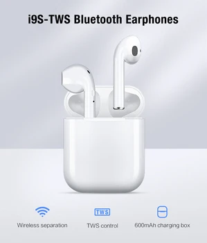Bluetooth TWS Earphones i9s Deep Bass Stereo Wireless Headset For All Phone With Mic Charging Box Sports Earbuds Mini TWS i12
Bluetooth TWS Earphones i9s Deep Bass Stereo Wireless Headset For All Phone With Mic Charging Box Sports Earbuds Mini TWS i12