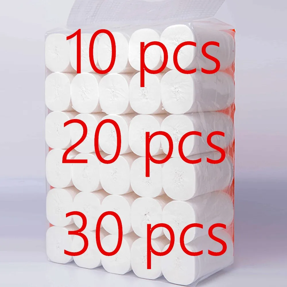 In Stock 10 Rolls/ Pack 4 Layers Toilet Roll Paper Primary Wood Pulp Tissue Home Bath | Красота и здоровье
