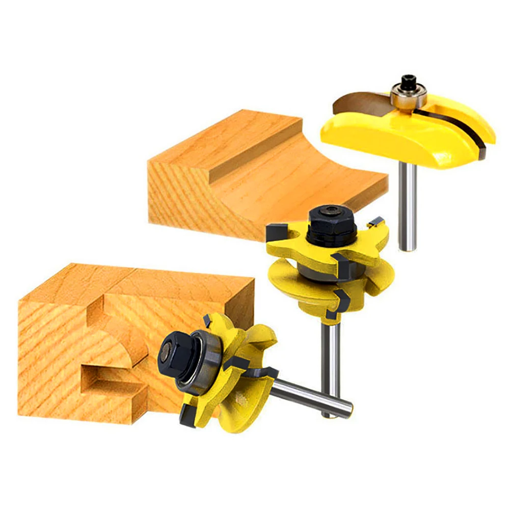 3Pcs New 1/4 Round Wood Working Cutter Tenon Knife Closet Rail Stile Router Bits Door Frame Knife Fillet Tenon Engraving Machine
3Pcs New 1/4 Round Wood Working Cutter Tenon Knife Closet Rail Stile Router Bits Door Frame Knife Fillet Tenon Engraving Machine
