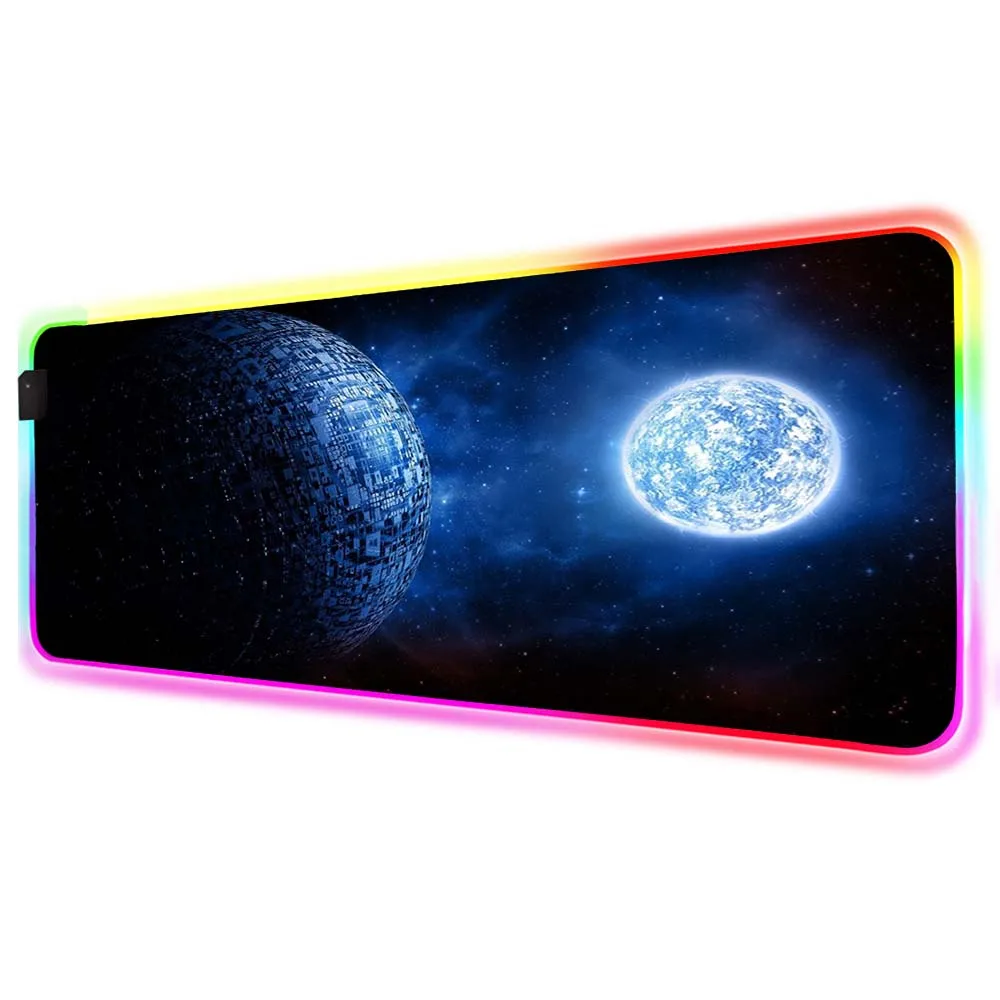 Mairuige Tarry Sky RGB Game Mouse Pad Large Computer Lockedge Mousepad for Gamer XXL LED Backlit Mat Muse Keyboard Desktop Pads
Mairuige Tarry Sky RGB Game Mouse Pad Large Computer Lockedge Mousepad for Gamer XXL LED Backlit Mat Muse Keyboard Desktop Pads