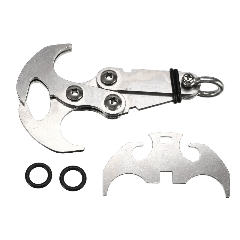 15cmx9cm Climbing Claw Survival Grappling Hook Folding Climbing Tool Stainless Steel Outdoor Carabiner Fishing Tail
15cmx9cm Climbing Claw Survival Grappling Hook Folding Climbing Tool Stainless Steel Outdoor Carabiner Fishing Tail