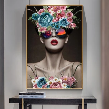 Fashion Beautiful Woman Portrait and Flower Canvas Paintings Wall Canvas Art Pictures Poster Print for Living Room Home Decor
Fashion Beautiful Woman Portrait and Flower Canvas Paintings Wall Canvas Art Pictures Poster Print for Living Room Home Decor