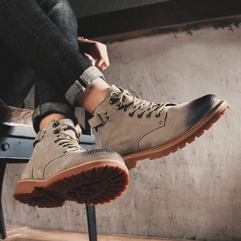 2019 Autumn & Winter Hot Selling Genuine Leather Classic Rome Martin Shoes Casual Fashion Work Shoes England Mid-top MEN'S SHOES
2019 Autumn & Winter Hot Selling Genuine Leather Classic Rome Martin Shoes Casual Fashion Work Shoes England Mid-top MEN'S SHOES