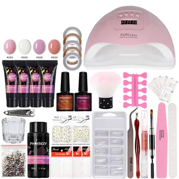 Phoenixy Manicure Set Polygel Nail Kit 80W UV LED Lamp 15ML Quick Extension Gel 4PC Poly Gel Manicure Tools Nail Art Set
Phoenixy Manicure Set Polygel Nail Kit 80W UV LED Lamp 15ML Quick Extension Gel 4PC Poly Gel Manicure Tools Nail Art Set