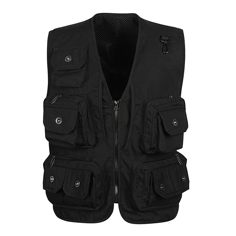 Summer Leisure Multi-pocket Vest Men Mesh Breathable Sleeveless Shooting Outdoor Hunting Protective Vest Tactical Cotton Jacket
Summer Leisure Multi-pocket Vest Men Mesh Breathable Sleeveless Shooting Outdoor Hunting Protective Vest Tactical Cotton Jacket