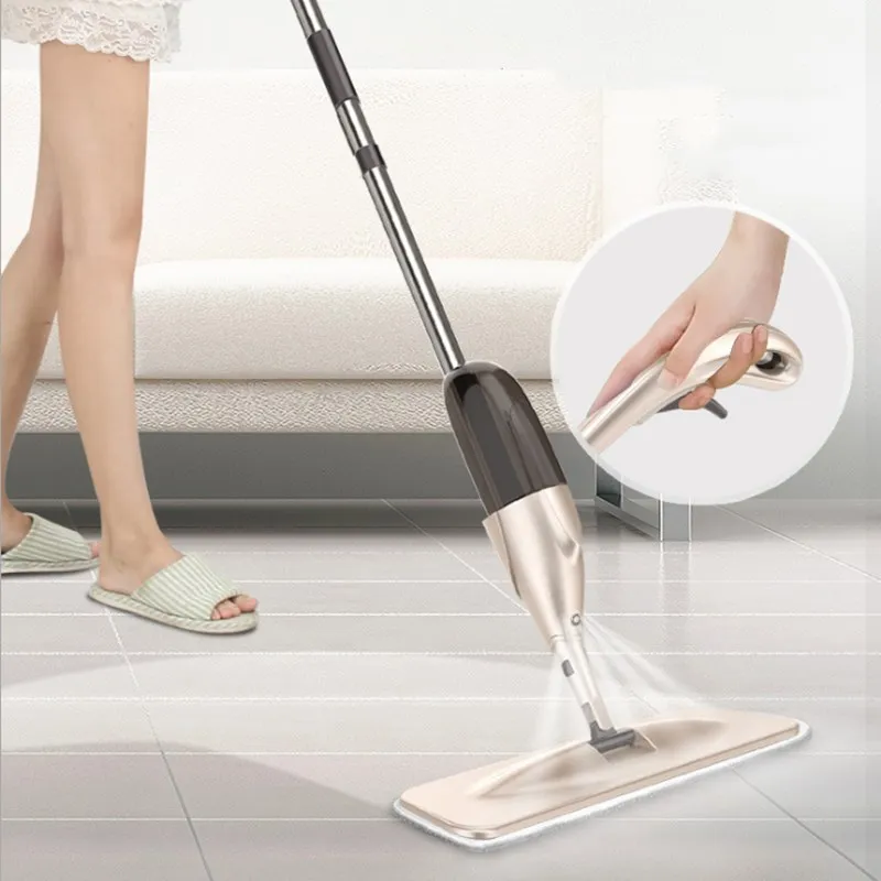 Spray Floor Mop with Reusable Microfiber Pads 360 Degree Handle Mop for Home Kitchen Laminate Wood Ceramic Tiles Floor Cleaning
Spray Floor Mop with Reusable Microfiber Pads 360 Degree Handle Mop for Home Kitchen Laminate Wood Ceramic Tiles Floor Cleaning